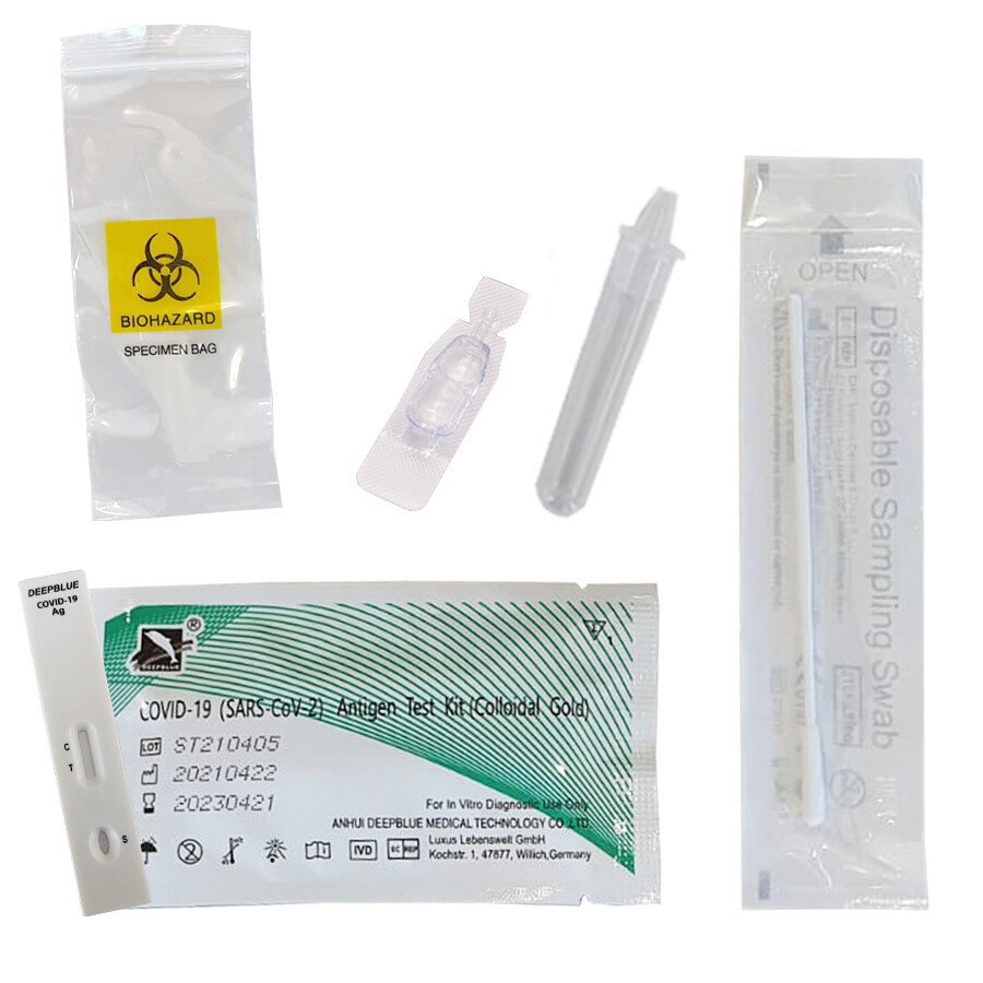 Auto-test antigènique nasal DEEP BLUE SARS-Cov-2 boîte de 1 test